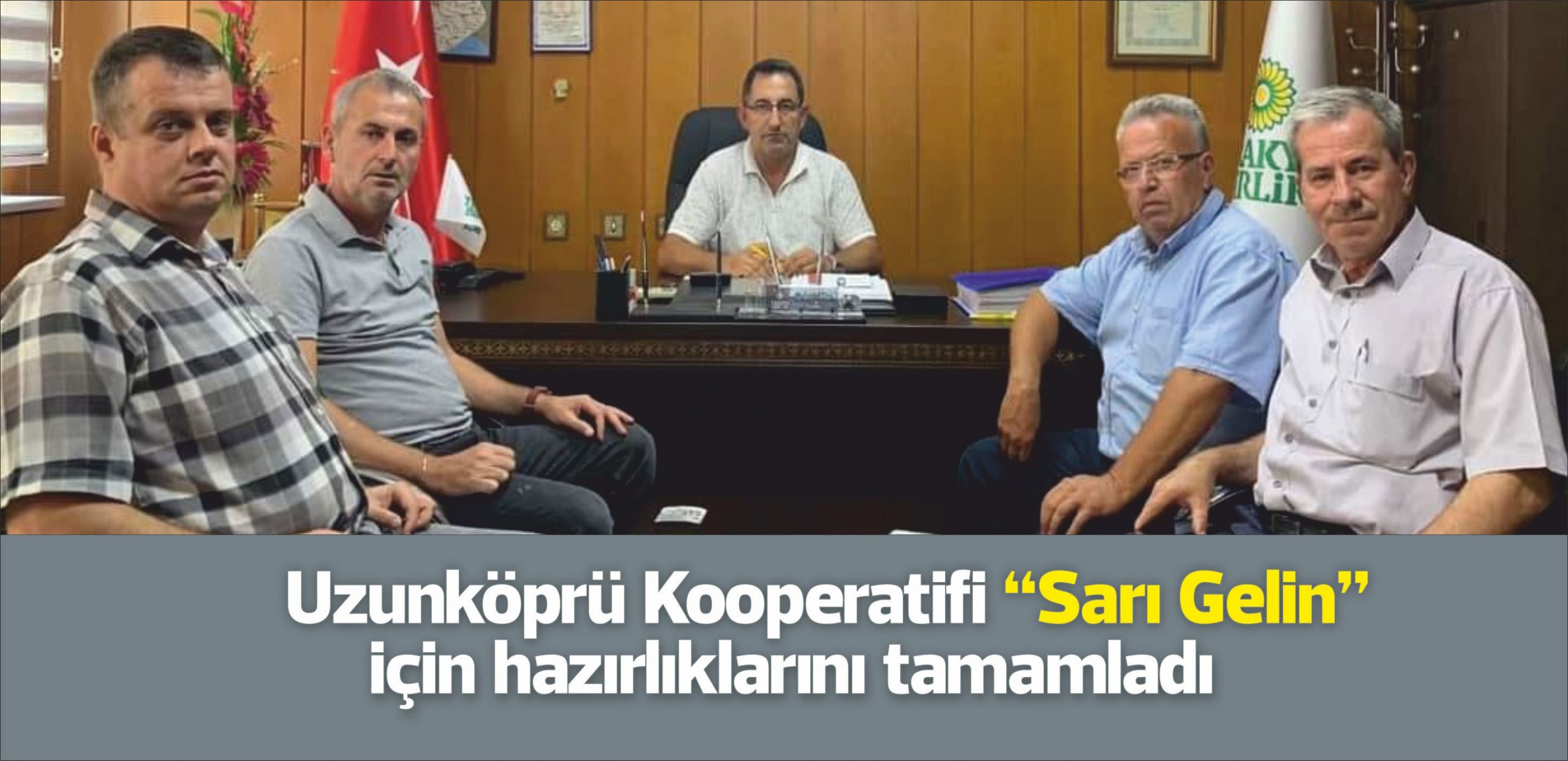 Ayçiçeği hasadının yaklaşması ile birlikte 272 Sayılı Uzunköprü Yağlı Tohumlar