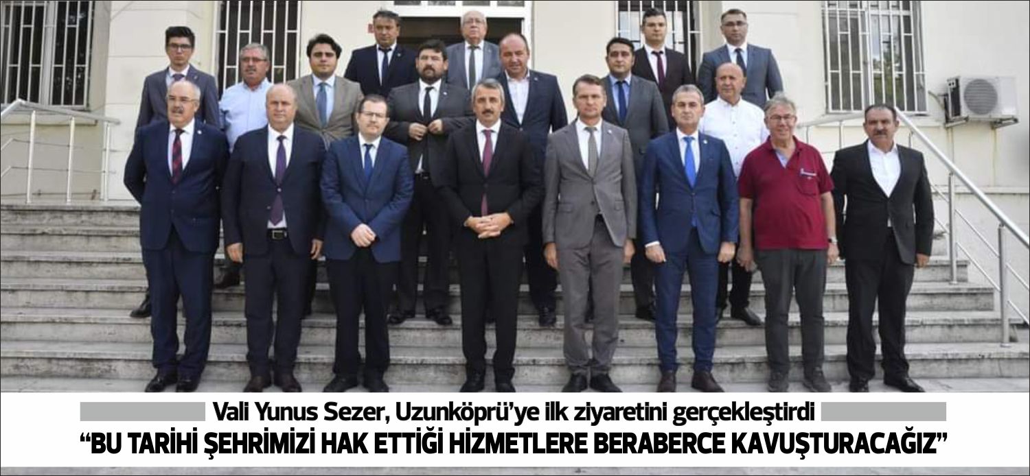 21 Ağustos 2023 tarihinde Edirne Valiliği görevine başlayan Edirne Valisi