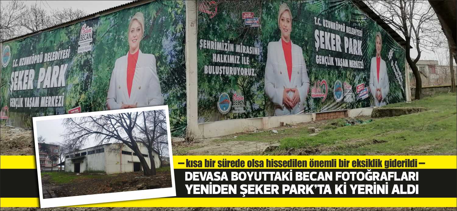 Belediye Başkanı Özlem Becan’ın taşınmaz kiralaması suratiyle “Şeker Park” ismiyle