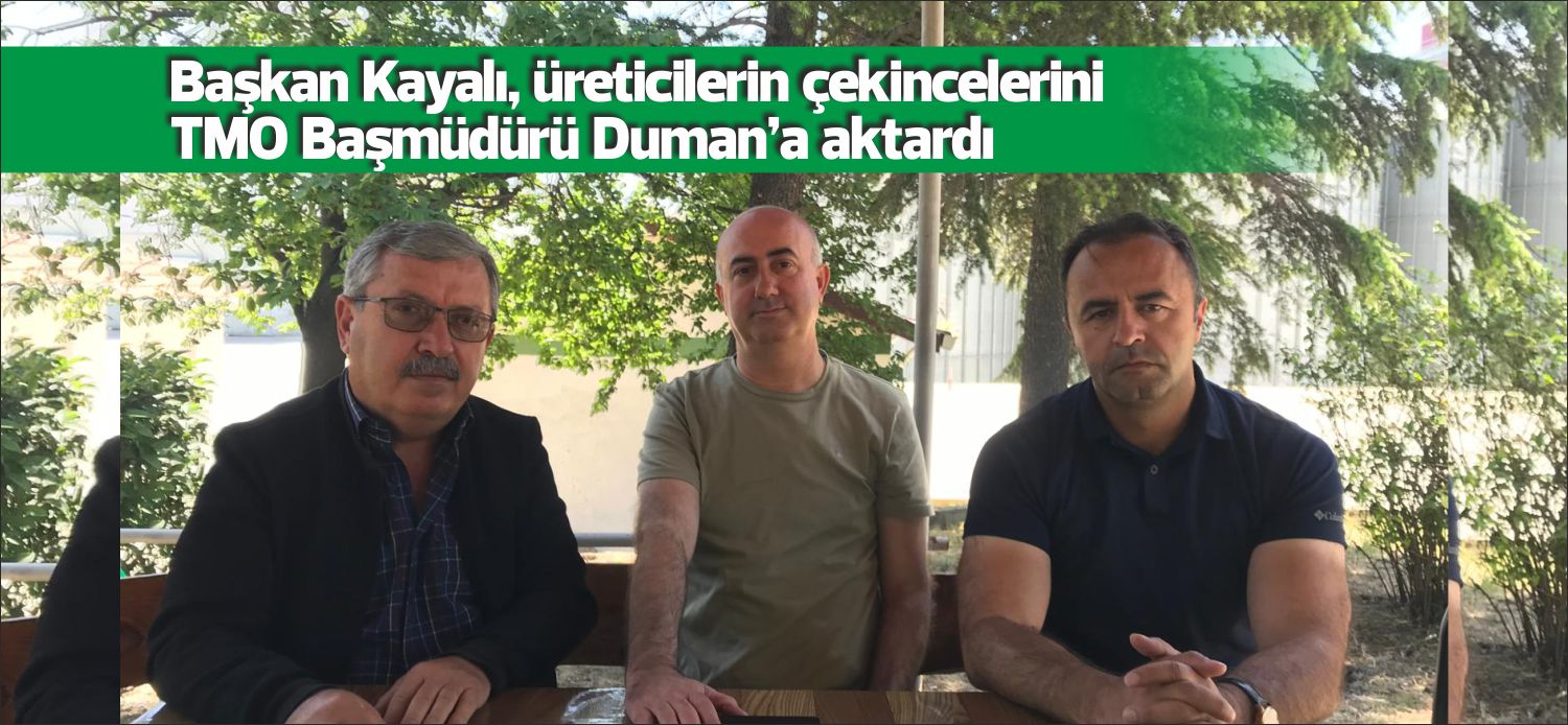 Uzunköprü Ziraat Odası Başkanı Özcan Kayalı, Toprak Mahsulleri Ofisi’nin (TMO)