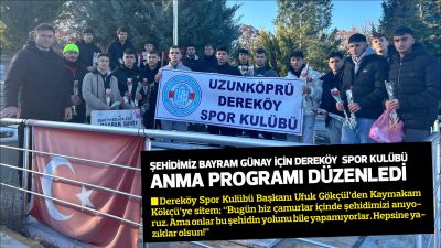 Dereköy Spor Kulübü Başkanı Ufuk Gökçül’den Kaymakam Kökçü’ye sitem; “Bugün