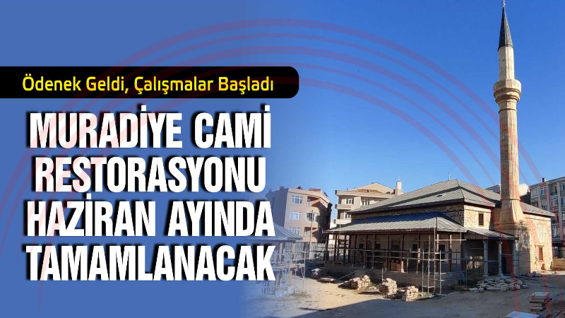 Aslına uygun şekilde onarılması planlanan camideki çalışmaların, son dönemde ödenek