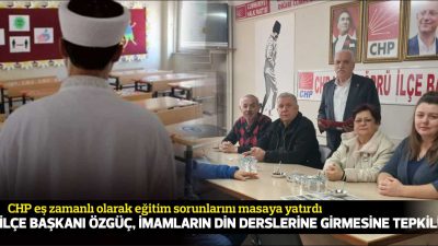 Uzunköprü’de eğitim sorunlarına dair görüş yazısı hazırlayan CHP İlçe Başkanı