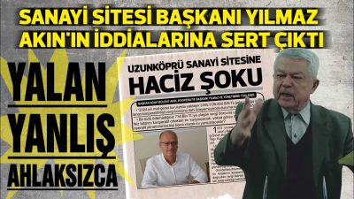 Uzunköprü Sanayi Sitesi Yapı Kooperatifi Başkanı Hasan Yılmaz, yapılacak seçimlerde