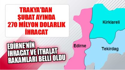 Türkiye İstatistik Kurumu (TÜİK), Şubat ayına ait dış ticaret verilerini