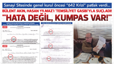 Uzunköprü Sanayi Sitesinde genel kurul öncesi “642 Krizi” patlak verdi.