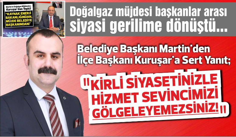 Uzunköprü’de doğalgaz çalışmalarının başlamasıyla birlikte, Ak Parti ve Belediye arasında