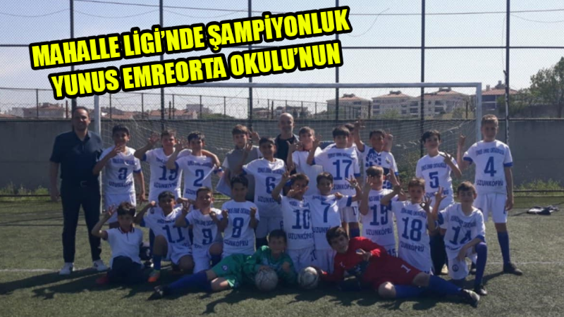Uzunköprü’de ortaokullar arasında düzenlenen Mahalle Ligi Futbol Turnuvası, heyecan dolu maçlar