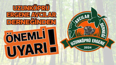 Uzunköprü Ergene Avcılar Derneği Başkanı Mutu Koç, yivsiz tüfek ruhsatnamesi