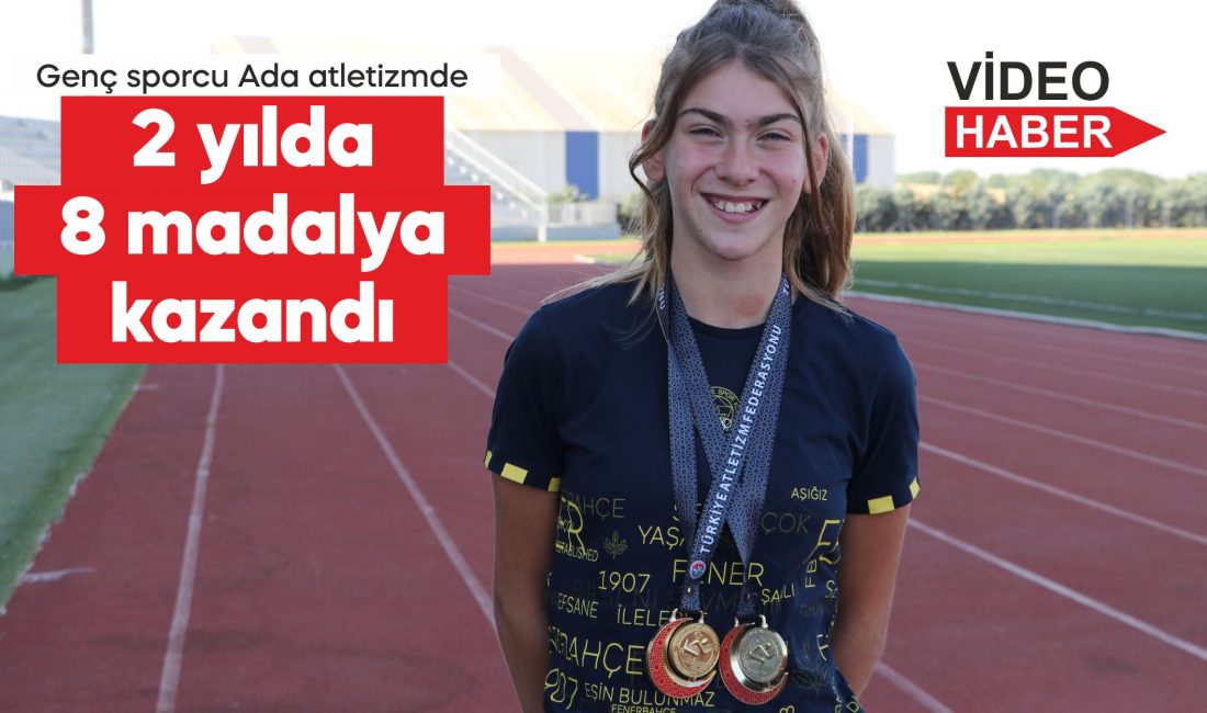 Atletizmde Türkiye şampiyonlukları bulunan ve 2 yılda 8 madalya kazanan