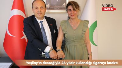 47 yaşındaki Eylem Demirtaş 25 yıldır kullandığı sigarayı, Yeşilay Danışmanlık