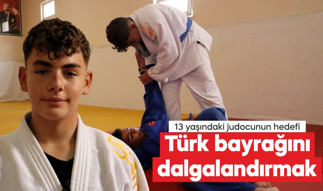 Judo da ulusal organizasyonlarda dereceler elde eden 13 yaşındaki Sami