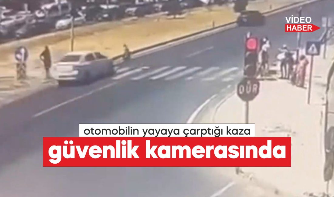 Kaza, bölgedeki bir iş yerinin güvenlik kamerasınca kaydedildi.