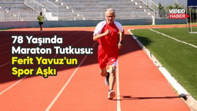 78 yaşındaki Ferit Yavuz, 10. Uluslararası Edirne Maratonu'nda yaş grubunda