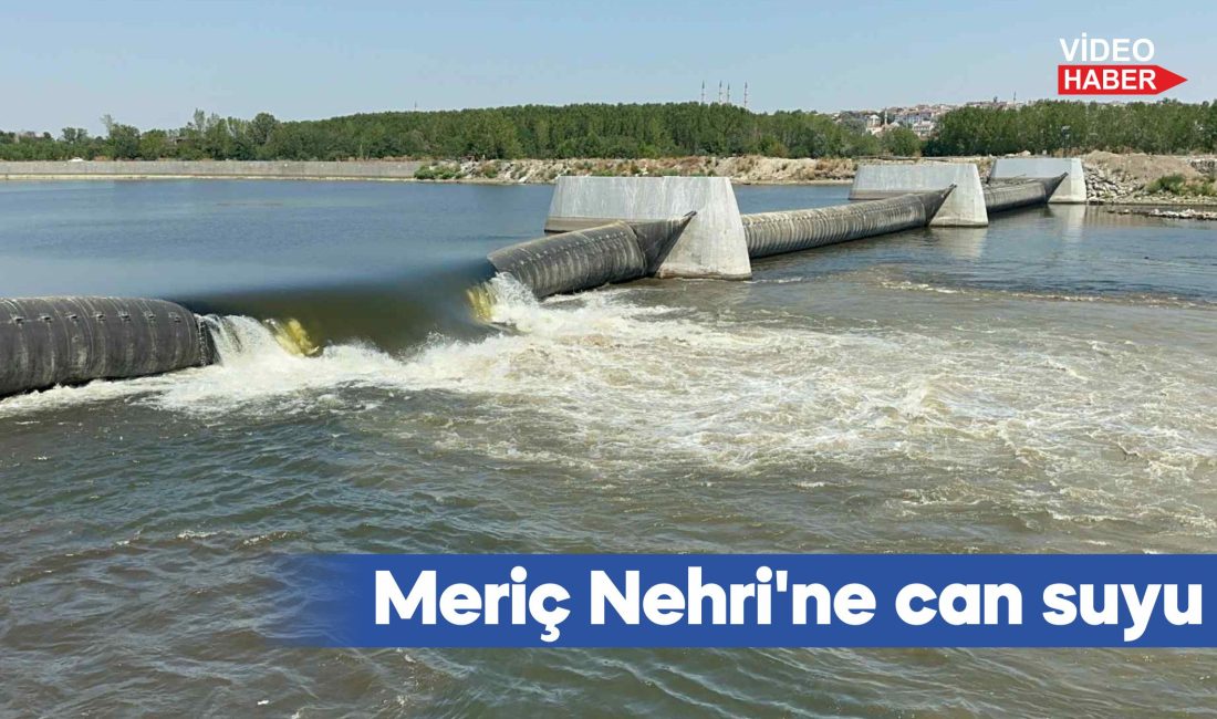 Edirne'deki hidroelektrik santralinden Meriç Nehri'ne su salındı