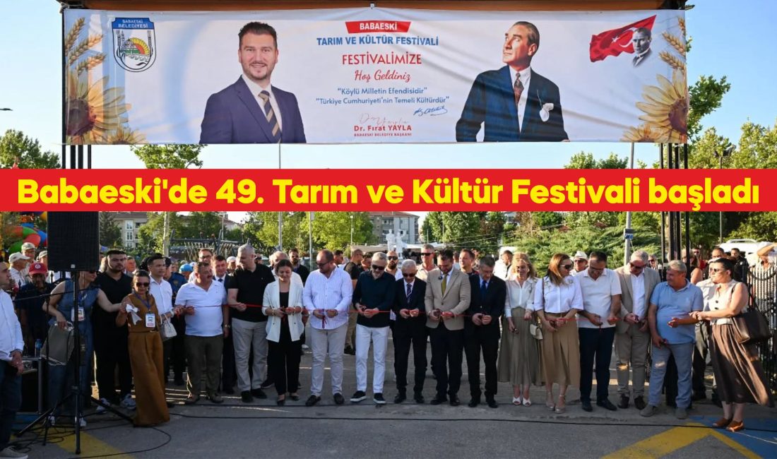 Babaeski ilçesinde 49. Tarım ve Kültür Festivali kortejle başladı.