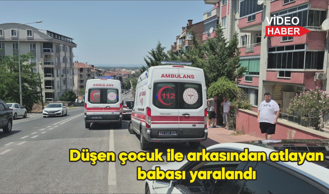 Otomobiliyle takip ettiği oğlunun kaza yaptığını gören baba Y.Ç. de
