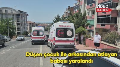 Otomobiliyle takip ettiği oğlunun kaza yaptığını gören baba Y.Ç. de