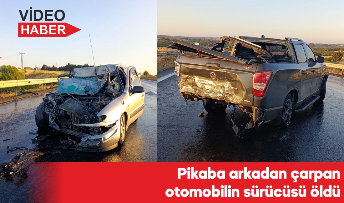 İhbar üzerine kaza yerine gelen sağlık ekipleri, otomobil sürücüsü H.G'nin