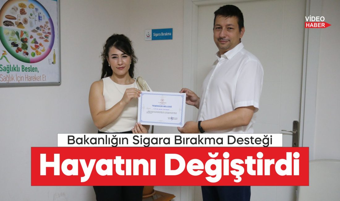 Edirne'de sağlık personeli meslektaşlarının profesyonel desteğiyle sigaradan kurtuldu