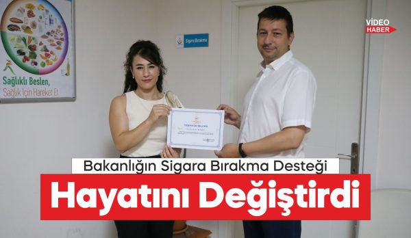 Edirne'de sağlık personeli meslektaşlarının profesyonel desteğiyle sigaradan kurtuldu