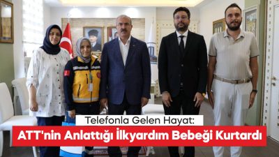 Boğazına mama kaçan bebek ATT'nin telefondaki müdahalesiyle hayata döndürüldü