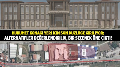 Yeni Hükümet Konağı Projesi için öne çıkan alternatiflerden birinin tercih
