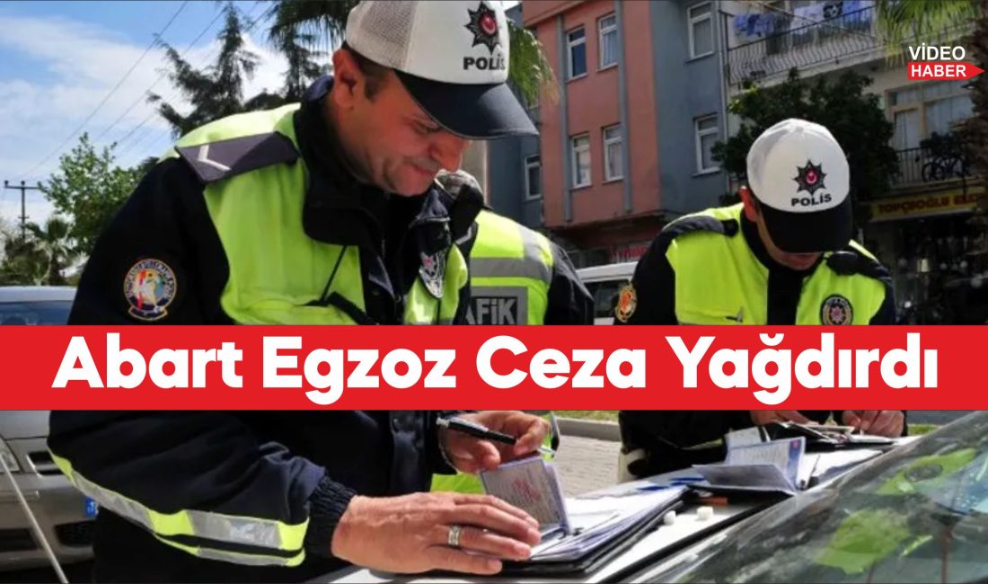 Tekirdağ'da abart egzoz kullanan 3 sürücüye 27 bin 800 lira