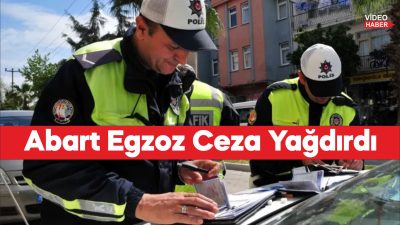 Tekirdağ'da abart egzoz kullanan 3 sürücüye 27 bin 800 lira