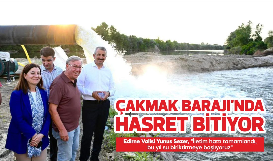 Edirne Valisi Yunus  Sezer, "İletim hattı tamamlandı, bu yıl
