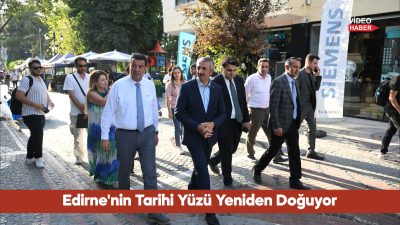 Edirne'de, kent merkezindeki tarihi dokuyu korumak amacıyla başlatılan sokak sağlıklaştırma