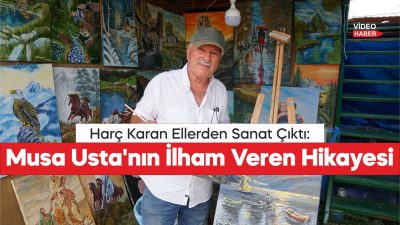 Eski inşaat ustası, emekliliğinin ardından hayalindeki sanata yönelerek 5 sergi