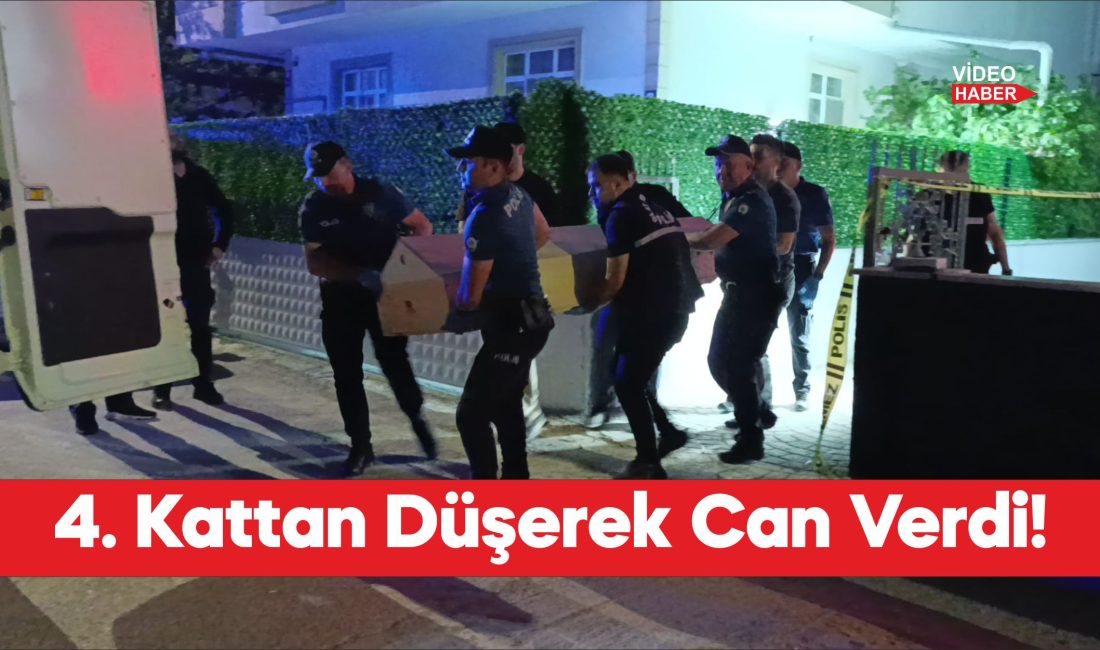 Tekirdağ'ın Çerkezköy ilçesinde bir binanın 4. katından düşen kişi yaşamını
