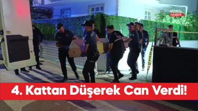Tekirdağ'ın Çerkezköy ilçesinde bir binanın 4. katından düşen kişi yaşamını