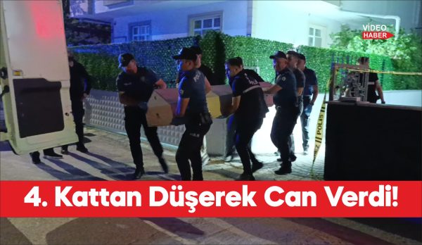 Tekirdağ'ın Çerkezköy ilçesinde bir binanın 4. katından düşen kişi yaşamını
