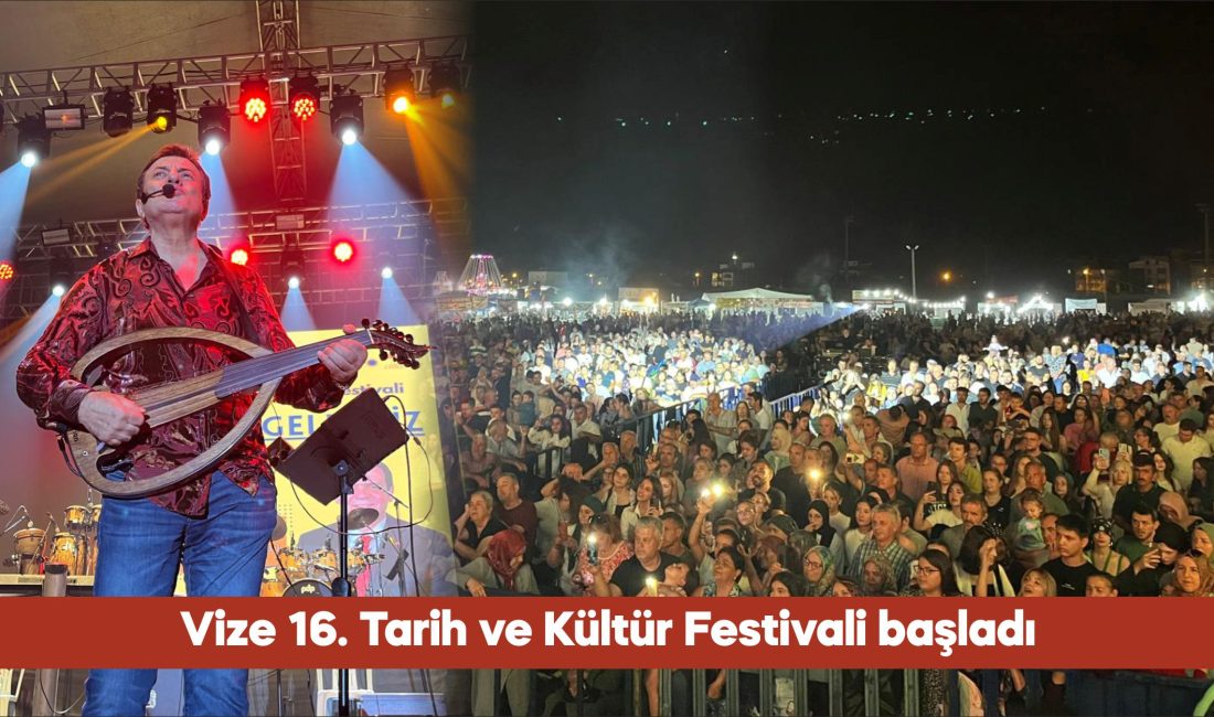 Vize Belediyesince düzenlenen 16. Tarih ve Kültür Festivali başladı.