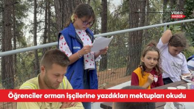 Tekirdağ'da öğrenciler orman yangınlarında fedakarca mücadele eden orman işçileriyle bir