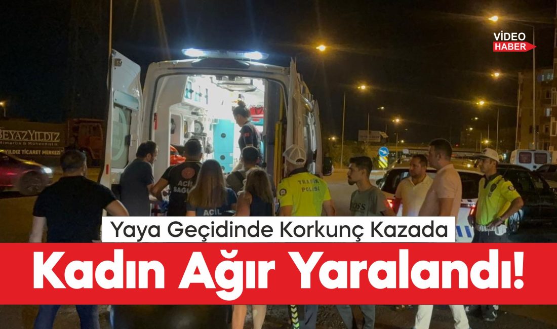 Tekirdağ'da otomobilin yaya geçidinde çarptığı kadın ağır yaralandı