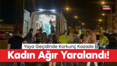 Tekirdağ'da otomobilin yaya geçidinde çarptığı kadın ağır yaralandı