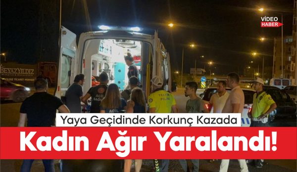 Tekirdağ'da otomobilin yaya geçidinde çarptığı kadın ağır yaralandı