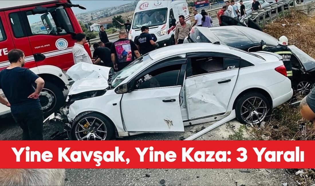 Tekirdağ'da iki otomobilin çarpışması sonucu 3 kişi yaralandı.