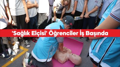 Edirne'de "sağlık elçisi" ilkokul öğrencileri, arkadaşlarına kalp masajını ve Heimlich