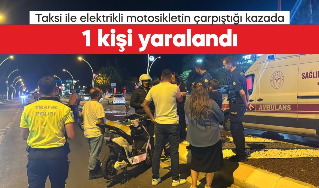 Edirne'de ticari taksi ile elektrikli motosikletin çarpışması sonucu 1 kişi