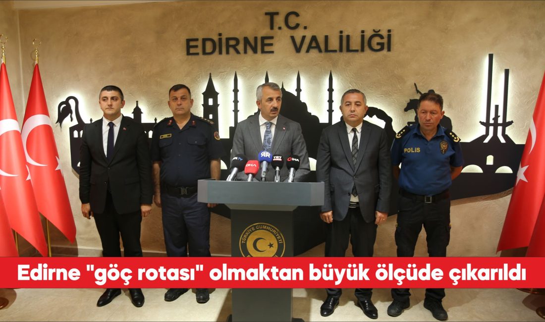 Edirne Valisi Yunus Sezer, sınır hattında ve kent genelinde düzensiz