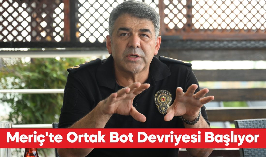 Edirne Emniyet Müdürü Onur Karaburun, Meriç Nehri'nde polis ve jandarma