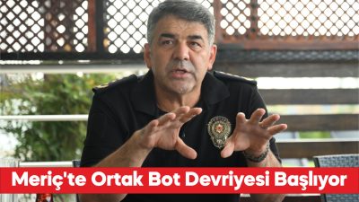 Edirne Emniyet Müdürü Onur Karaburun, Meriç Nehri'nde polis ve jandarma