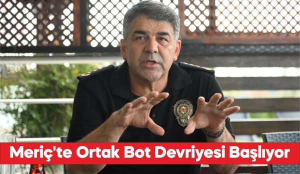 Edirne Emniyet Müdürü Onur Karaburun, Meriç Nehri'nde polis ve jandarma