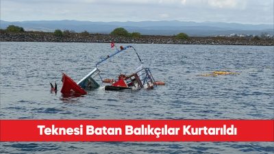 Kırklareli'nin İğneada açıklarında tekneleri su alan 3 balıkçı kurtarıldı