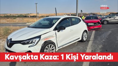 Edirne’de 2 otomobilin çarpıştığı kazada 1 kişi yaralandı.