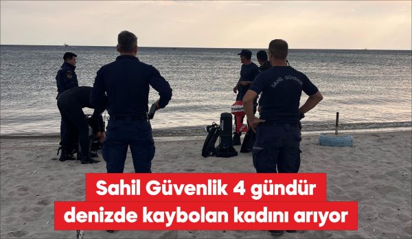 Tekirdağ'ın Marmaraereğlisi ilçesinde denizde kaybolan 54 yaşındaki kadını arama çalışmaları